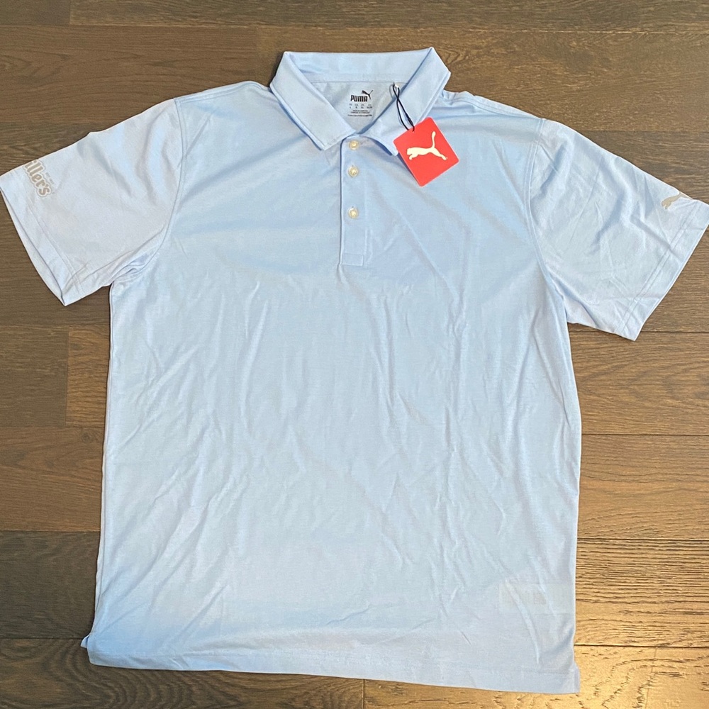 Puma Men's Sky Blue Polo Shirt